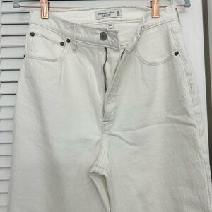 Abercrombie & Fitch Cream Denim Pants
